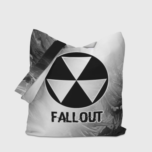 Шоппер 3D Fallout glitch на светлом фоне - фото 4