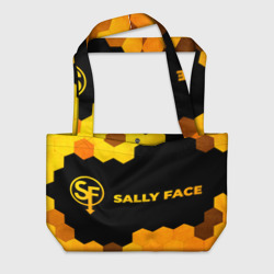 Пляжная сумка 3D Sally Face - gold gradient по-горизонтали