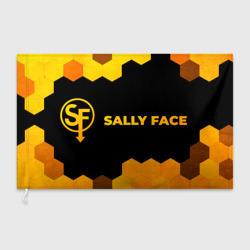 Флаг 3D Sally Face - gold gradient по-горизонтали