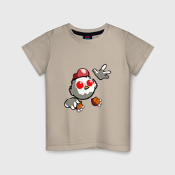Плачущая курица Chicken Gun – Детская футболка хлопок с принтом купить со скидкой в -20%