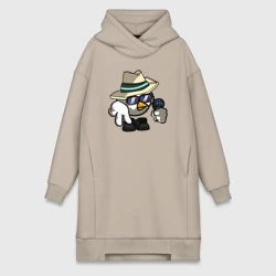 Платье-худи хлопок Ричард Крылов Chicken Gun