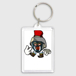 Брелок прямоугольный 35*50 Спартанец Чикен Ган