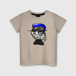 Детская футболка хлопок Шеф полиции Chicken Gun