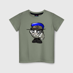 Шеф полиции Chicken Gun – Детская футболка хлопок с принтом купить со скидкой в -20%