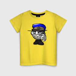 Шеф полиции Chicken Gun – Детская футболка хлопок с принтом купить со скидкой в -20%