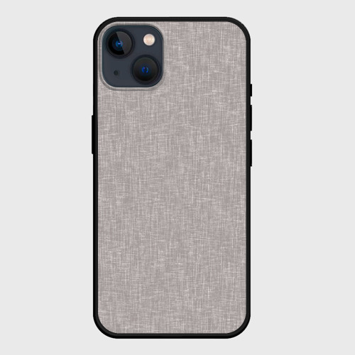 Чехол для iPhone 14 Plus с принтом Текстура серо-бежевый однотонный, вид спереди #2