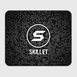 Прямоугольный коврик для мышки Skillet glitch на темном фоне