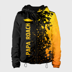 Женская куртка 3D Papa Roach - gold gradient по-вертикали