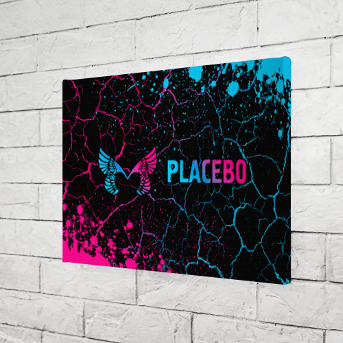 Холст прямоугольный Placebo - neon gradient по-горизонтали, цвет 3D печать - фото 3