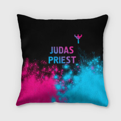 Подушка 3D Judas Priest - neon gradient посередине