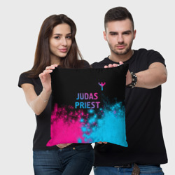 Подушка 3D Judas Priest - neon gradient посередине - фото 2