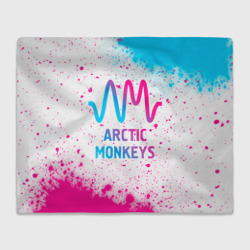 Плед 3D Arctic Monkeys neon gradient style