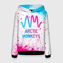 Женская толстовка 3D Arctic Monkeys neon gradient style