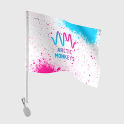 Флаг для автомобиля Arctic Monkeys neon gradient style