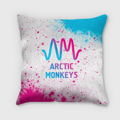 Подушка 3D Arctic Monkeys neon gradient style