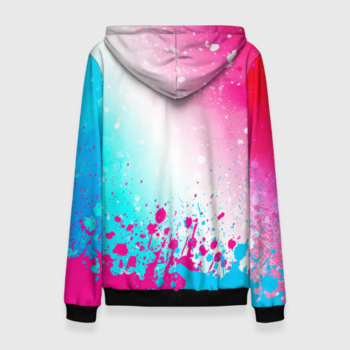 Женская толстовка 3D Bring Me the Horizon neon gradient style посередине, цвет 3D печать - фото 2