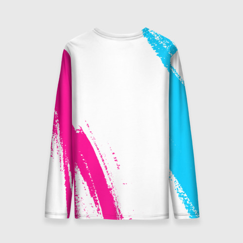 Мужской лонгслив 3D Nickelback neon gradient style вертикально, цвет 3D печать - фото 2