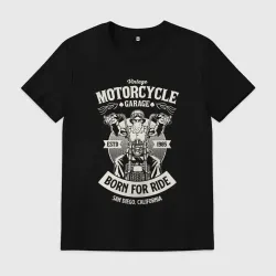 Мужская футболка хлопок Born for ride