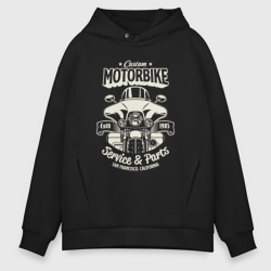 Мужское худи Oversize хлопок Custom motorbike