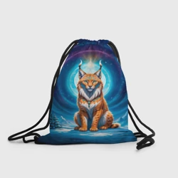 Рюкзак-мешок 3D Мистическая рысь тотем рыси