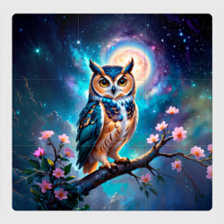 Магнитный плакат 3Х3 Мистическая сова тотем совы