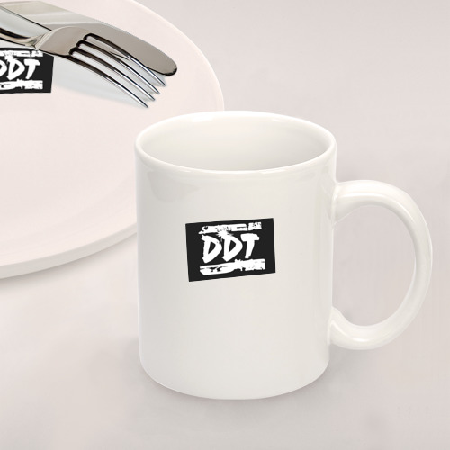 Набор: тарелка + кружка ДДТ - логотип - фото 2