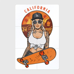 Магнитный плакат 2Х3 California skateboard