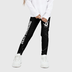 Детские леггинсы 3D Death Stranding glitch на темном фоне вертикально - фото 2