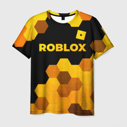 Roblox - gold gradient посередине – Мужская футболка 3D с принтом купить со скидкой в -26%