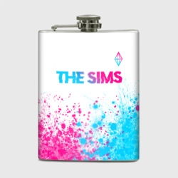 Фляга The Sims neon gradient style посередине