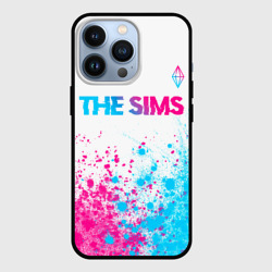 Чехол для iPhone 13 Pro The Sims neon gradient style посередине