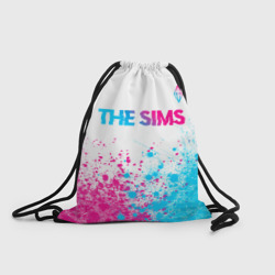 Рюкзак-мешок 3D The Sims neon gradient style посередине