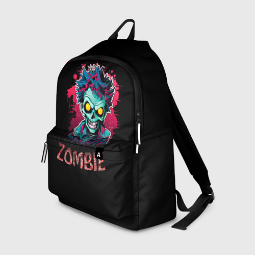 Рюкзак 3D с принтом Cartoon zombie, вид спереди #2