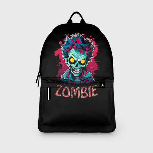 Рюкзак 3D с принтом Cartoon zombie, вид сбоку #3