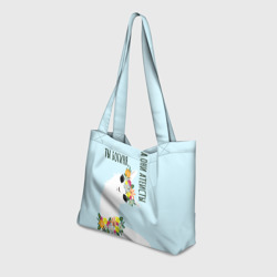 Пляжная сумка 3D Лама - альпака: Ты богиня, а они атеисты - фото 2