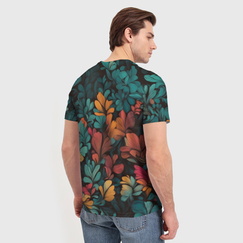 Мужская футболка 3D Узорчатый  сад цветов , цвет 3D печать - фото 4