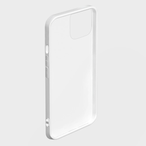 Чехол для iPhone 14 Pro Max с принтом Гофрированное стальное плетение, фото на моделе #1