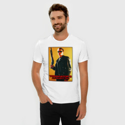 Мужская футболка хлопок Slim T2 - Schwarzenegger - фото 2