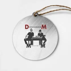 Деревянная игрушка круг Depeche Mode - Mememto Mori Dave and Martin