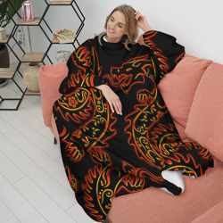 Плед с рукавами Дракон с эффектом свечения - фото 2