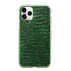 Чехол для iPhone 11 Pro матовый Шкура крокодила текстура