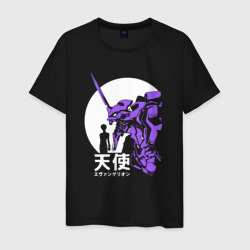 Neon Genesis Evangelion retro – Мужская футболка хлопок с принтом купить со скидкой в -20%