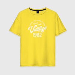 Женская футболка хлопок Oversize 1982 год - выдержанный до совершенства