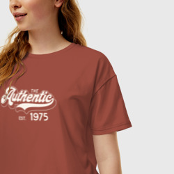 Женская футболка хлопок Oversize Authentic 1975 - фото 2