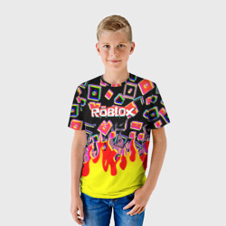 Детская футболка 3D Roblox glitch game - фото 2