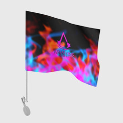 Флаг для автомобиля Assassins Creed mirage neon gradient