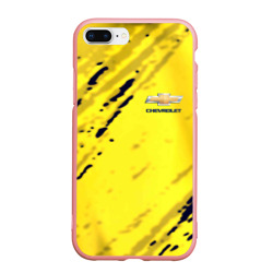 Чехол для iPhone 7Plus/8 Plus матовый Chevrolet stripes 