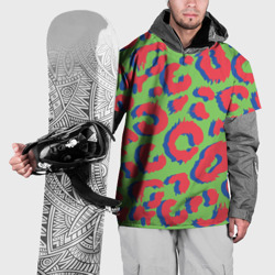 Накидка на куртку 3D Цветной современный леопард