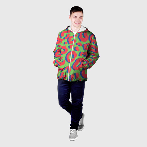 Мужская куртка 3D Цветной современный леопард, цвет 3D печать - фото 3