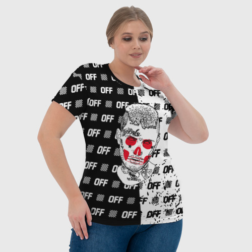 Женская футболка 3D Lil Peep off, цвет 3D печать - фото 6